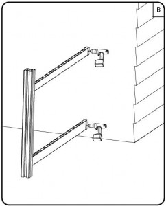 How do I mount my vinyl fence rail to a pre-existing wall or fence ...